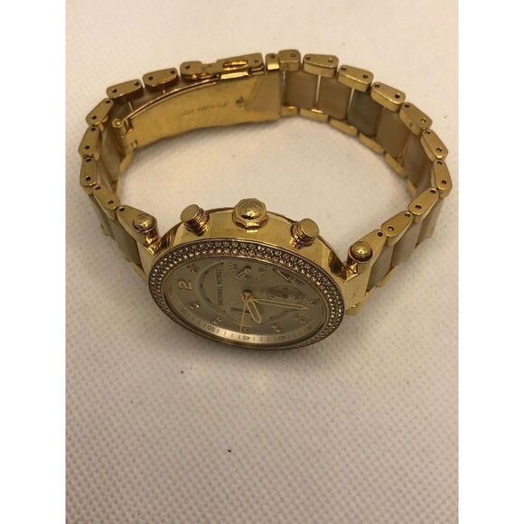 Michael Kors MK5632 Women's Stainless Steel Analog Champange Dial Watch LP119 - Picture 7 of 9